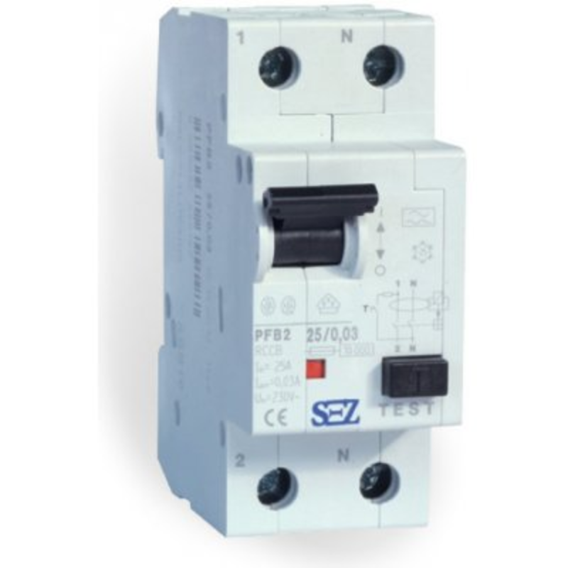 Diff automatic circuit breaker PFI2-C 25/0,03 (10kA, 30mA)