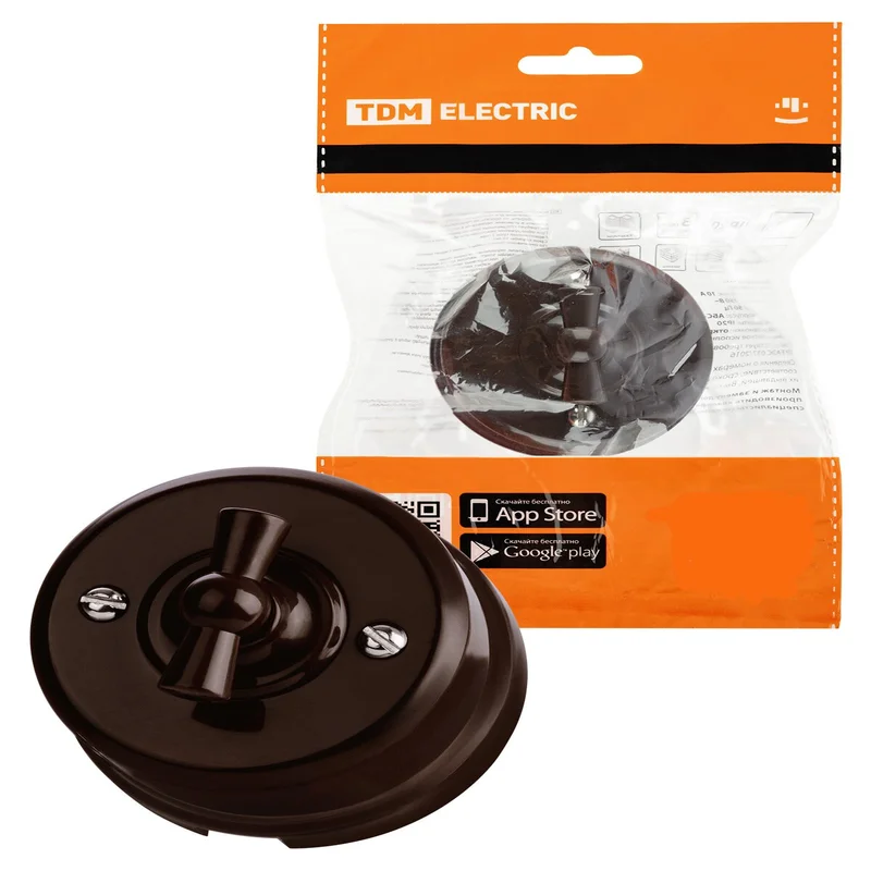  ჩამრთველი. ყავისფერი (Vivi) SQ1820-1405 TDM