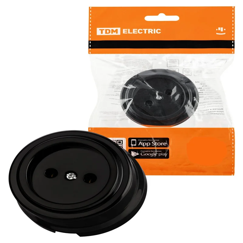 როზეტი 10ა. შავი (Vivi) SQ1820-1211 TDM