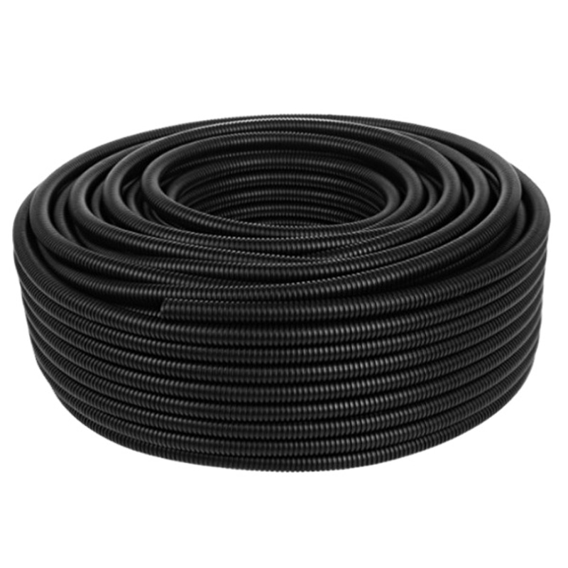 PVC Coated Steel Spiral With Rope ლითონის მოქნილი იზოლირებული მილი თოკით 32mm