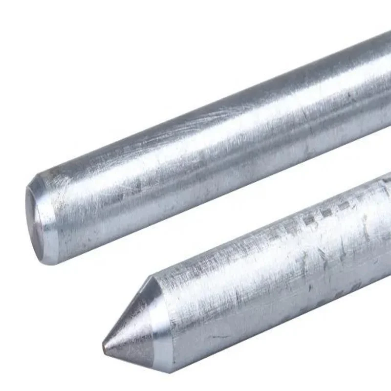 Clutchless grounding rod sharpened, d16 mm, length 1500 mm, hot-dip galvanized steel, Length, mm 1500