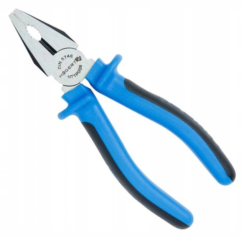 HT1P006 ბრტყელტუჩა უნივერსალური Combination pliers 160 mm Hoegert (6/60)