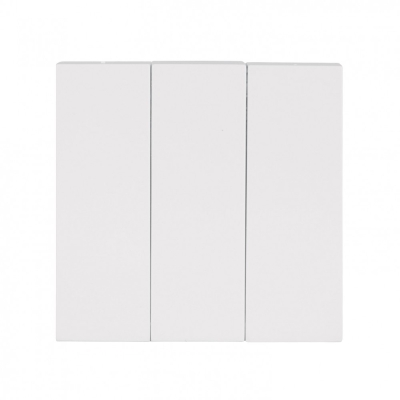 UNIQUE WHITE Triple Switch-თეთრი ჩამრთველი 3-ნი ჩარჩოს გარეშე