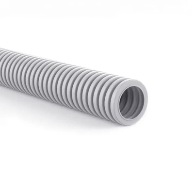 Grey Plastic Spiral 32-40 mm With Rope -ნაცრისფერი გოფრირებული მილი    32-40მმ