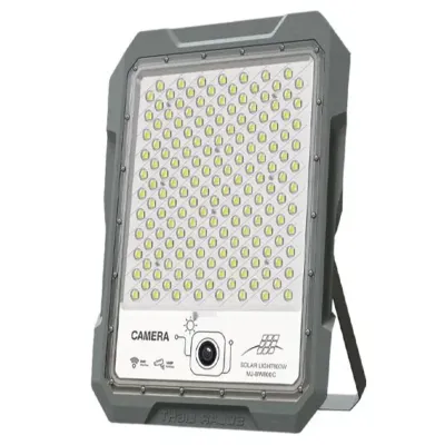 პროჟექტორი მზის ენერგიაზე კამერით 