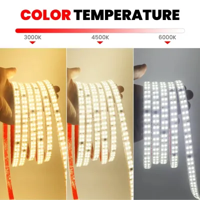 დიოდის ლენტა LED STRIP 6500k 220v-240D-2linewithout Driver10cm cutting