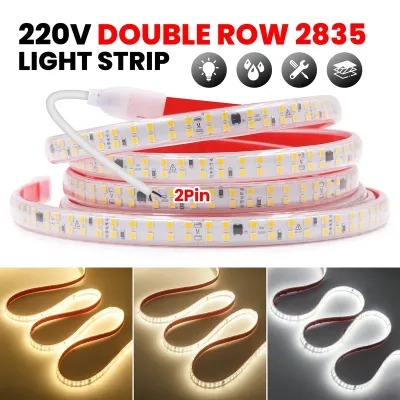 დიოდის ლენტა LED STRIP 4000k 220v-240D-2linewithout Driver10cm cutting
