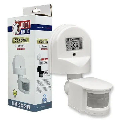 088-001-0002 MAX. 1000W SENSOR (HL481) თეთრი მოძრაობის სენსორი